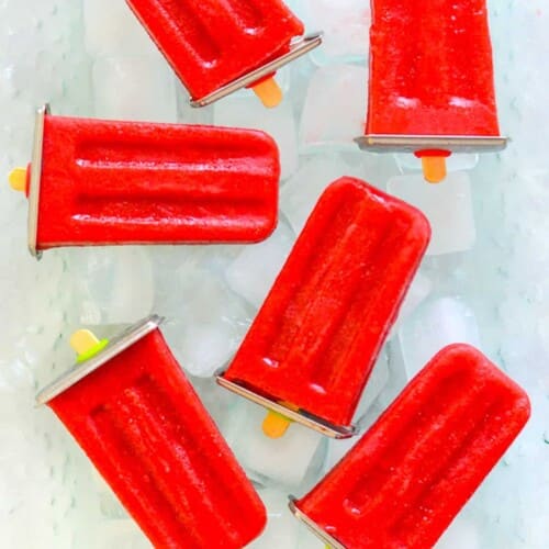 strawberry popsicles