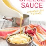 A silky smooth, lusciously creamy, Vegan Cheese Sauce that is nut free, gluten free and really low in fat. Whip it up in minutes in your blender!