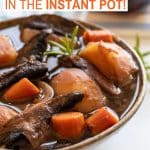 The ultimate one pot family meal – Vegan Portobello Instant Pot Pot Roast! We’re talking meaty portobello mushrooms, meltingly tender vegetables and a thick, really rich and flavourful gravy. Plus as well as tasting amazing, it’s super easy, quick and convenient with minimal washing up. A big YES PLEASE on all counts!