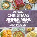 A little organization goes a long way when it comes to Christmas Dinner. That’s where my Vegan Christmas Dinner Menu comes in. It comes with all the recipes you need, a handy timeline and a shopping list, so all you have to do is download it, print it, do the shopping then get cooking!