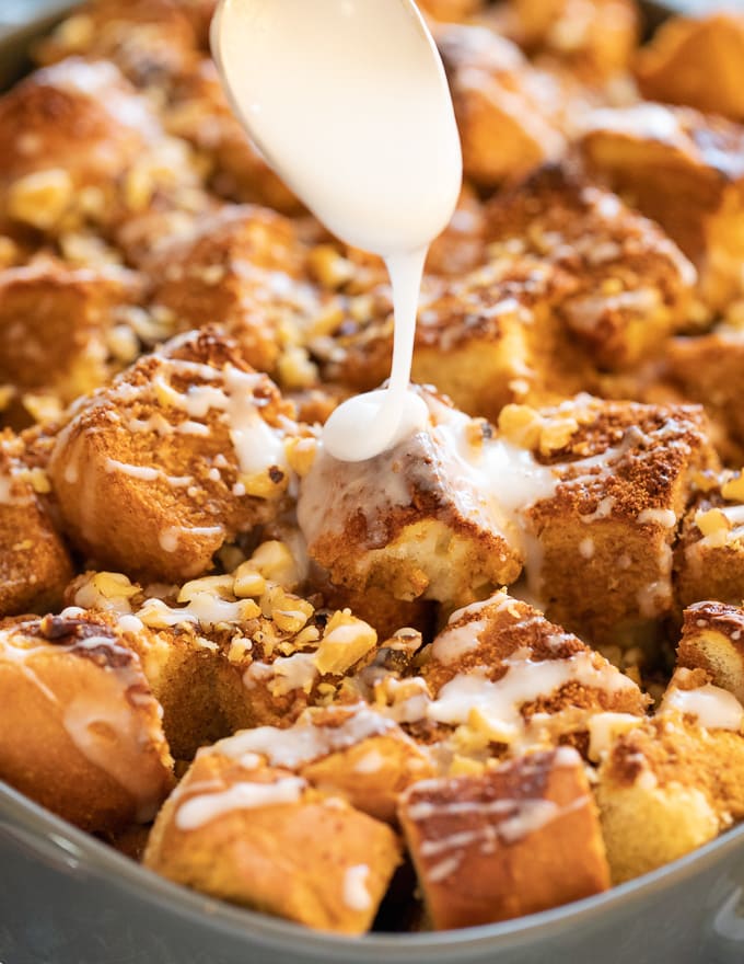 Frosting Vegan French Toast Casserole