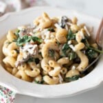 creamy vegan mushroom pasta