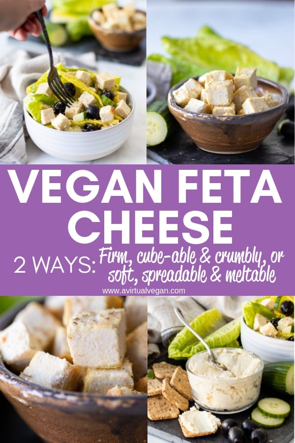 Vegan Feta Cheese (that tastes & crumbles like real feta) A Virtual Vegan