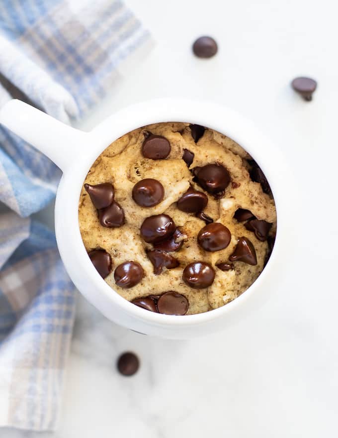 Chocolate Chip Cookie in a Mug | A Virtual Vegan