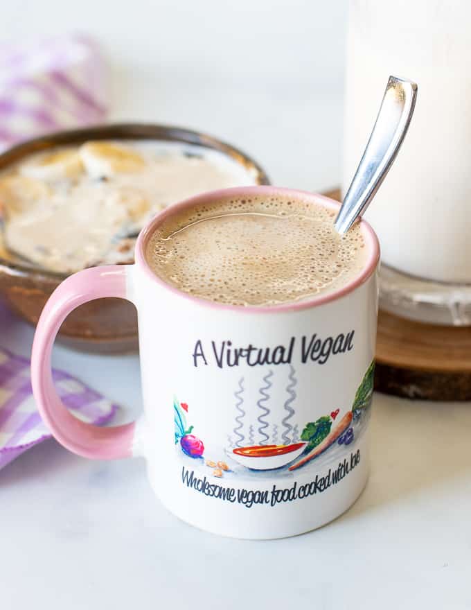 A mug of frothy coffee 