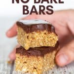 stack of healthy no bake bars