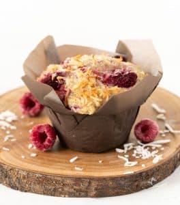 Raspberry Coconut Muffins - Vegan Comfort Cooking - Melanie McDonald