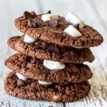 stack of chocolate marshmallow cookies