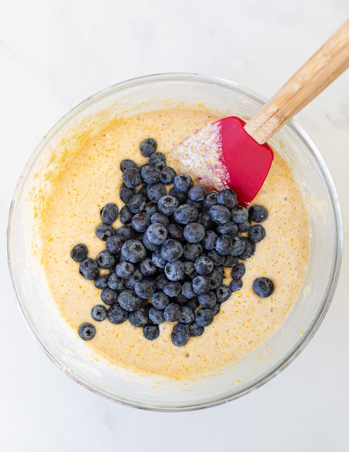 Gluten-Free Lemon Cake with Blueberries - A Virtual Vegan