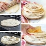 step by step pics of how to make flatbreads