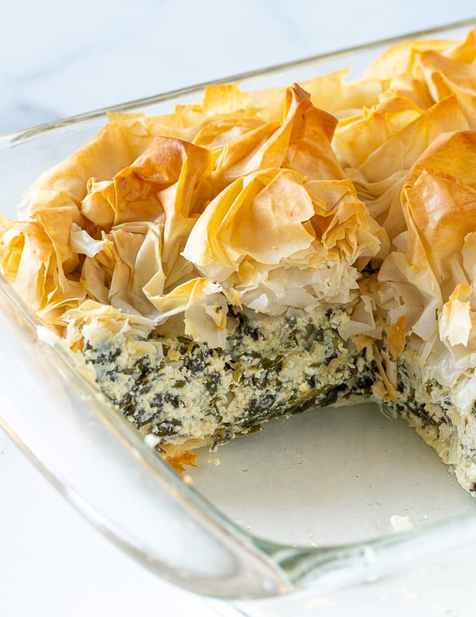 Vegan spanakopita picture