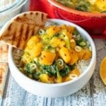 a bowl of butternut squash curry