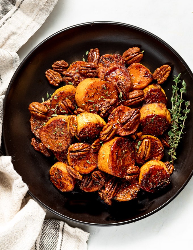 Melting Cinnamon Roasted Sweet Potatoes - A Virtual Vegan