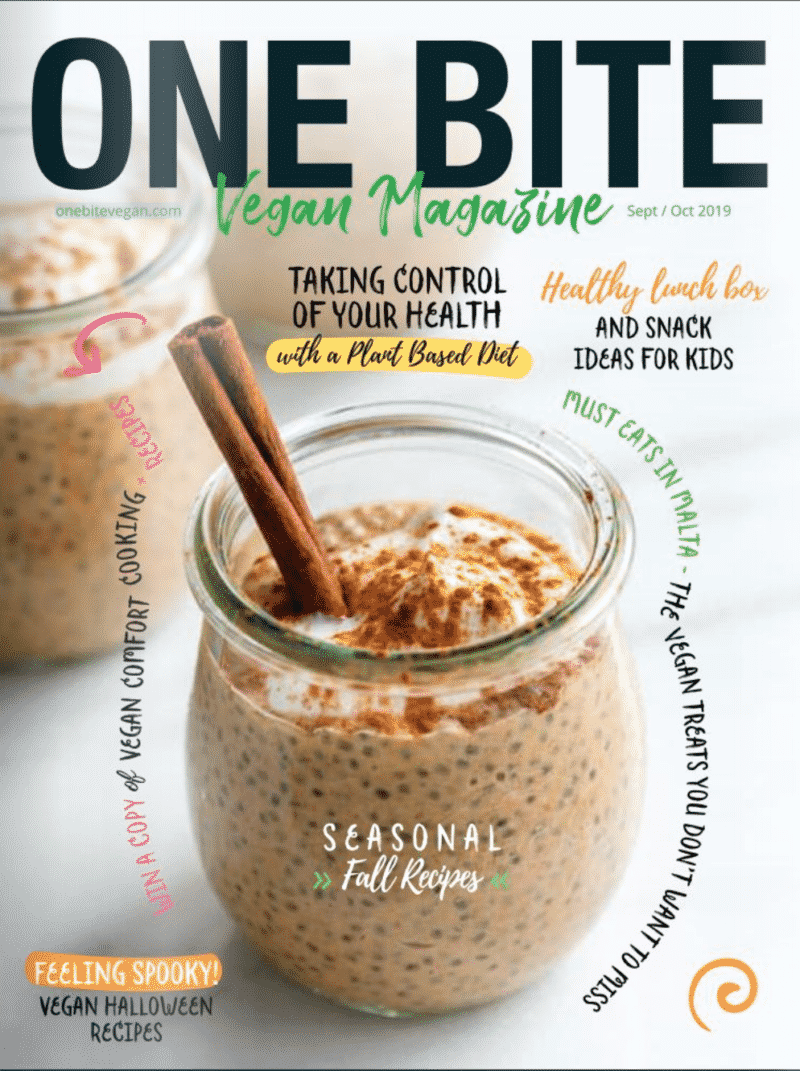 Vegan Comfort Cooking feature in One Bite Vegan Magazine