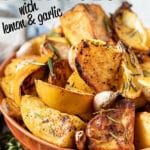 Introducing your new favourite potato recipe .... golden, crispy, herby, Lemon Garlic Air Fryer Roasted Potatoes! Flavourful, well seasoned, crispy on the outside, fluffy on the inside & super quick & low effort in your Air Fryer! 