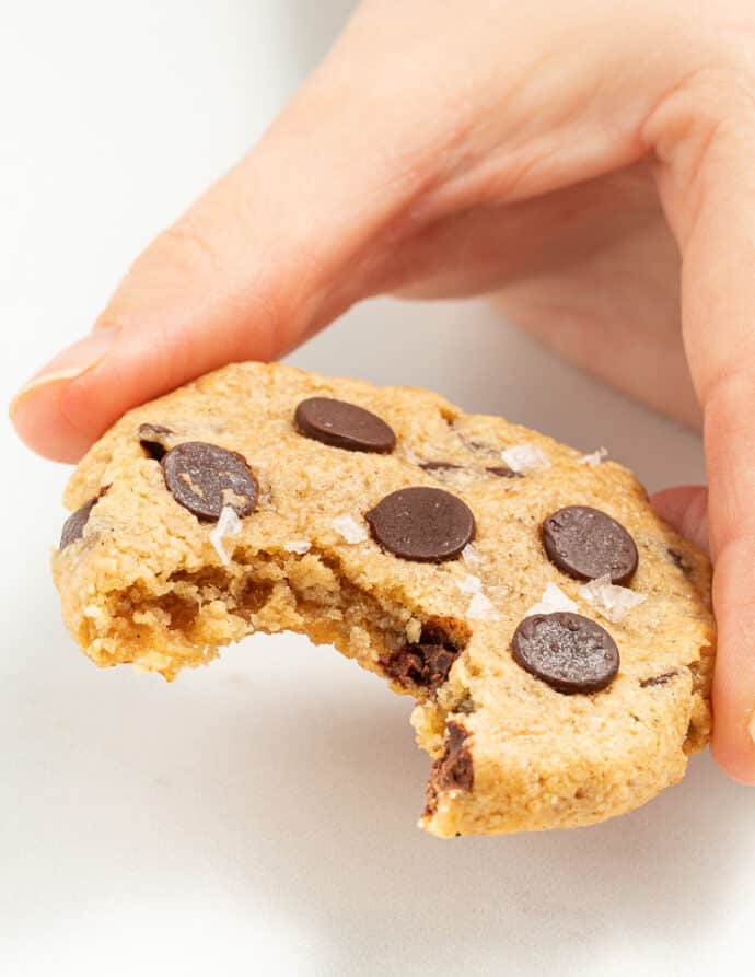 Almond Flour Chocolate Chip Cookies - A Virtual Vegan