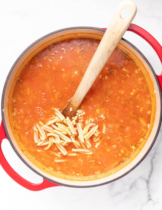 Vegan Italian Sausage Pasta Soup A Virtual Vegan