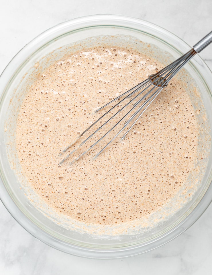 vegan spelt pancake batter