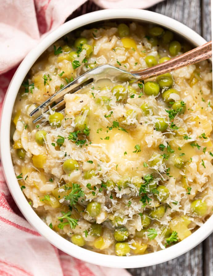 Risi e Bisi - Italian Rice &amp; Peas - Dairy-Free - A Virtual Vegan