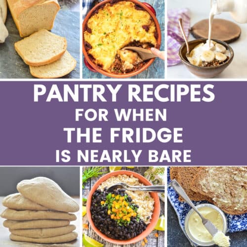 Take advantage of staple ingredients in your pantry to make some of these delicious pantry recipes. See my tips for how to adapt them to make them work with what you have on hand.