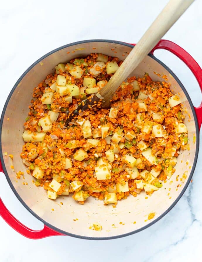 Red Lentil Soup with Lemon - A Virtual Vegan