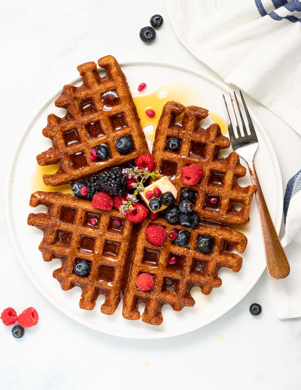 Oatmeal Waffles | A Virtual Vegan