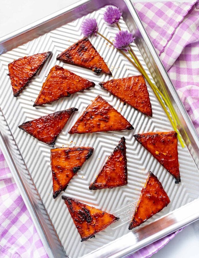Baked Tofu- with no pressing or marinating - A Virtual Vegan