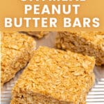 a no bake oatmeal peanut butter bar