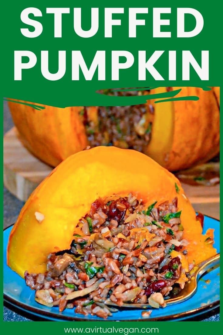 Roast Stuffed Pumpkin - A Virtual Vegan