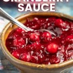 vegan cranberry sauce