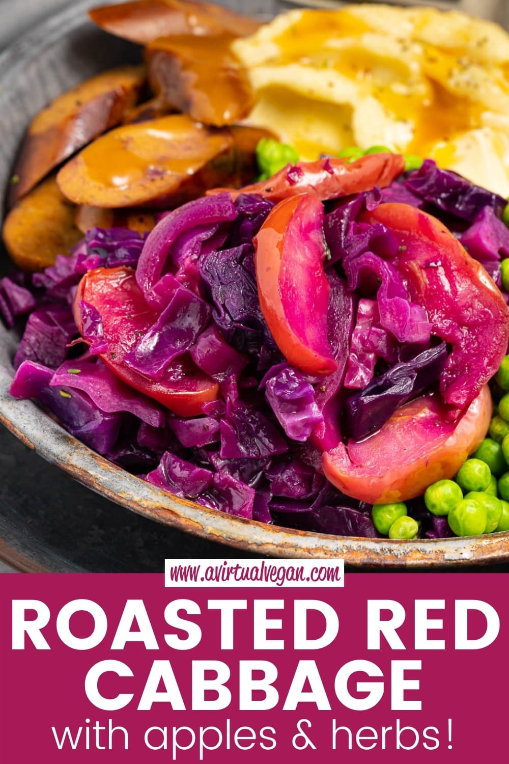 Roasted Red Cabbage | A Virtual Vegan