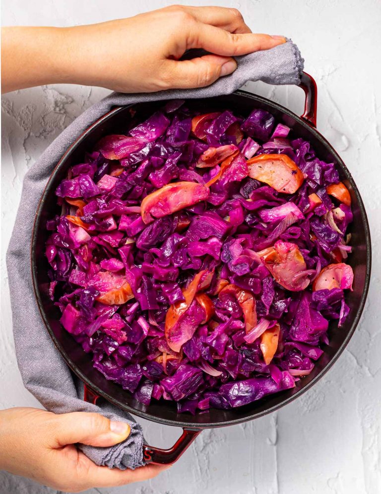 Red Cabbage with Apples - A Virtual Vegan