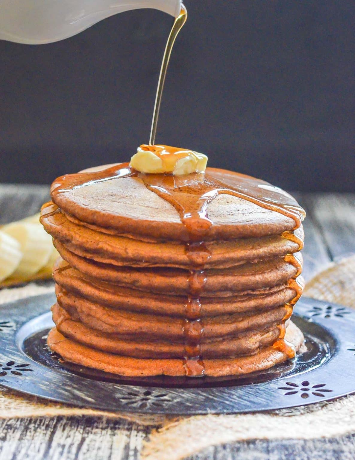 Gingerbread Pancakes - No eggs required! A Virtual Vegan