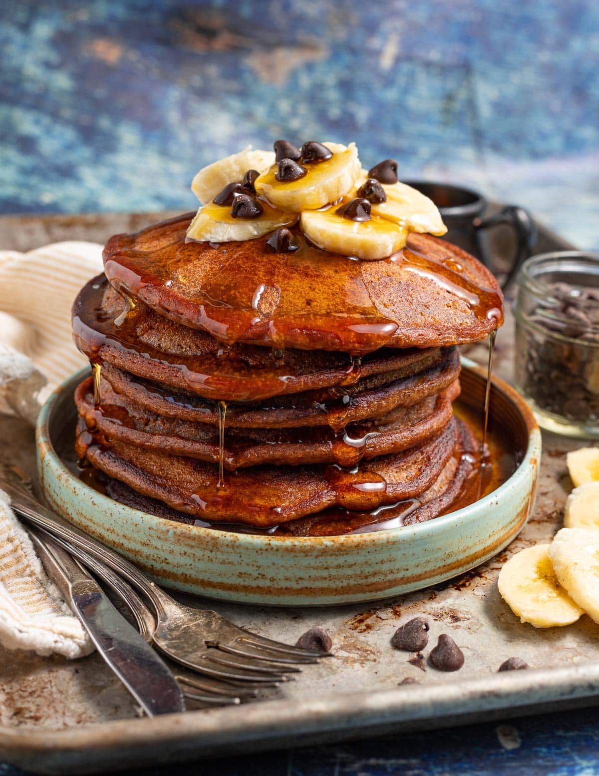 Chocolate Banana Pancakes A Virtual Vegan