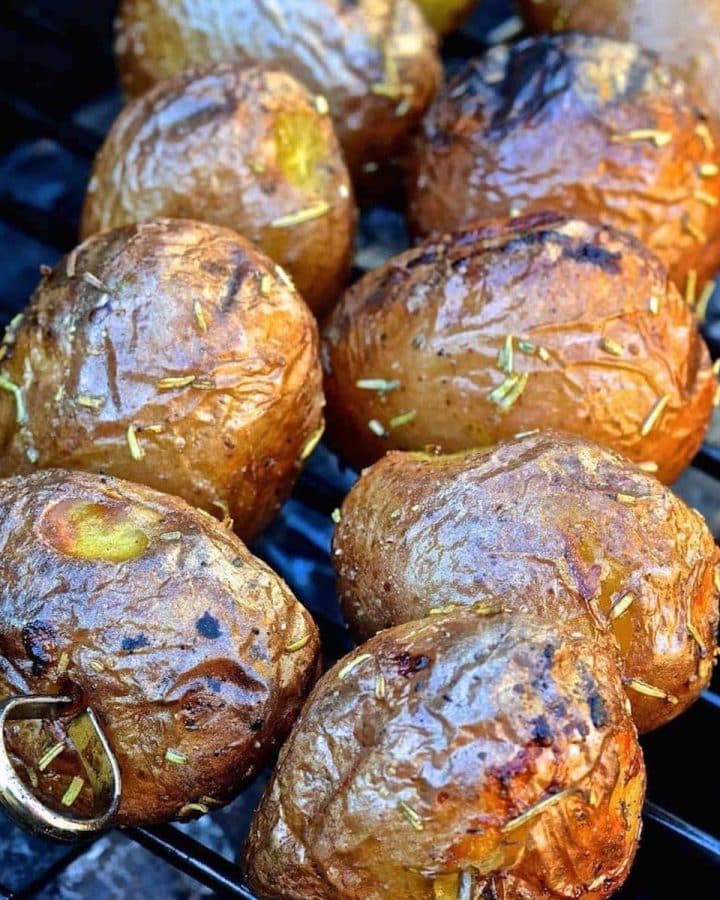 grilled baby potatoes