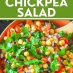Simple Tomato Chickpea Salad