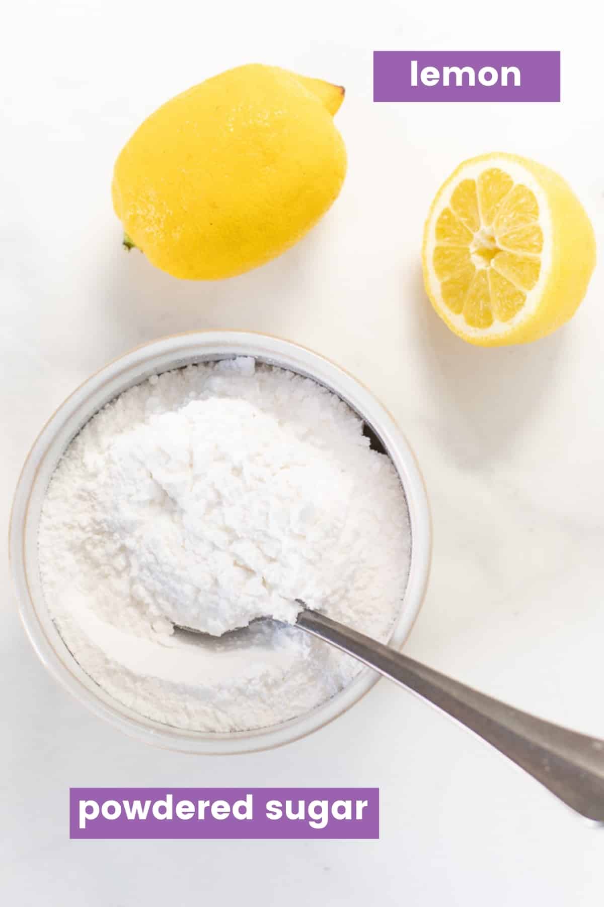 ingredients for lemon glaze ass per written list 