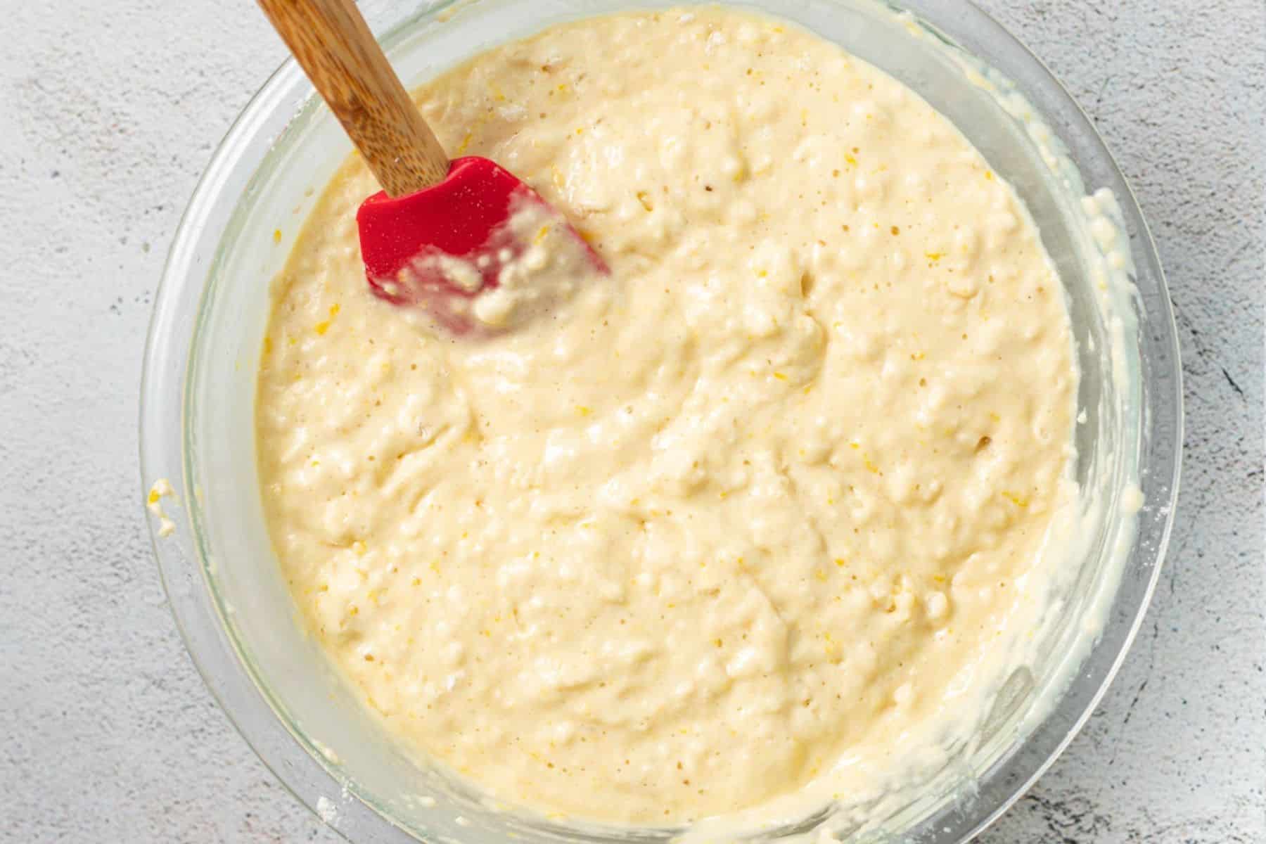 lemon muffin batter