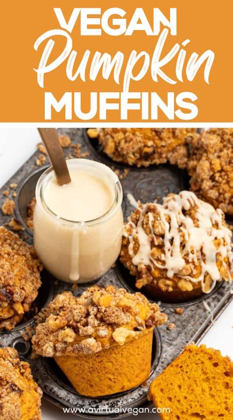Vegan Pumpkin Muffins- The best recipe to bake this fall! - A Virtual Vegan