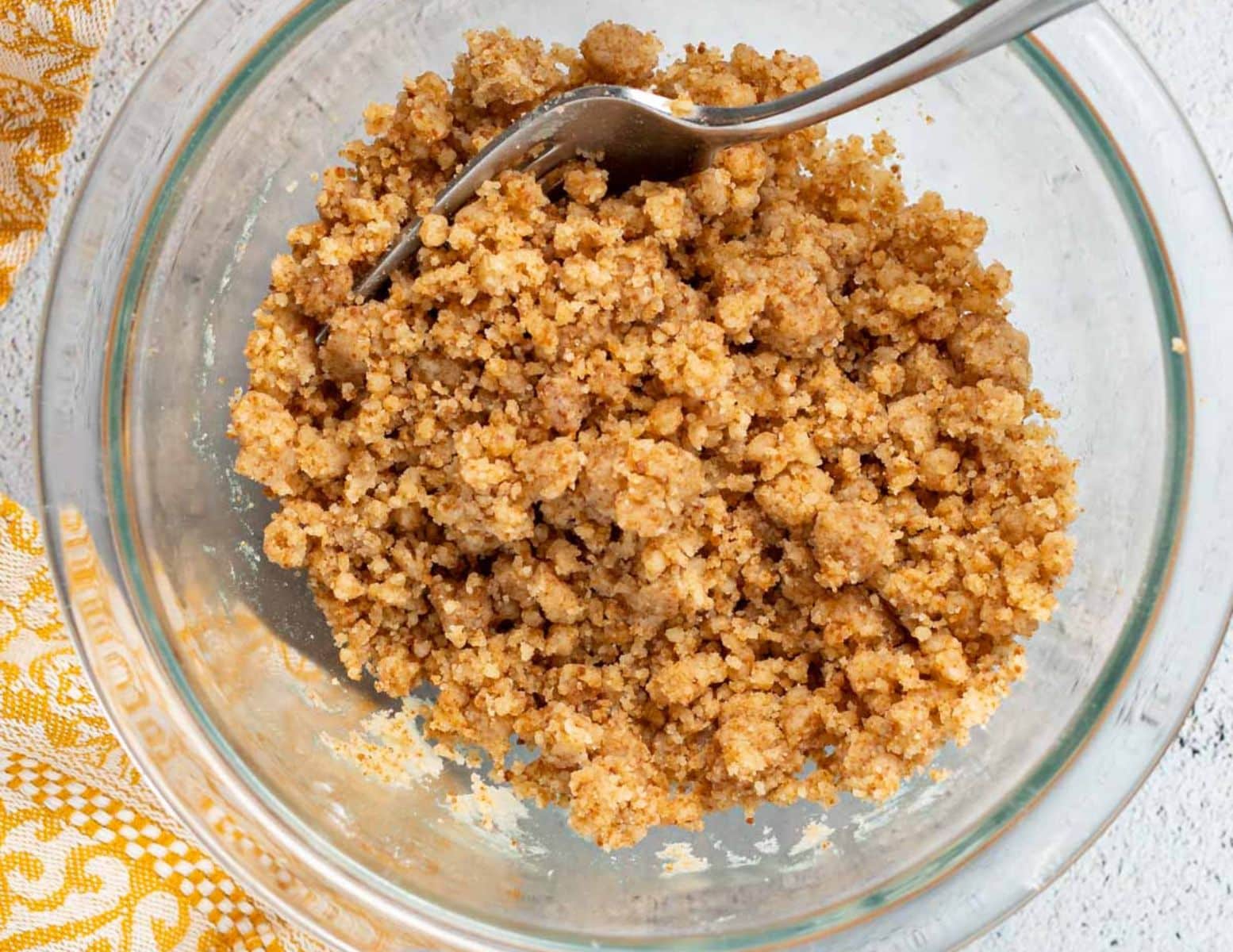 streusel in a bowl