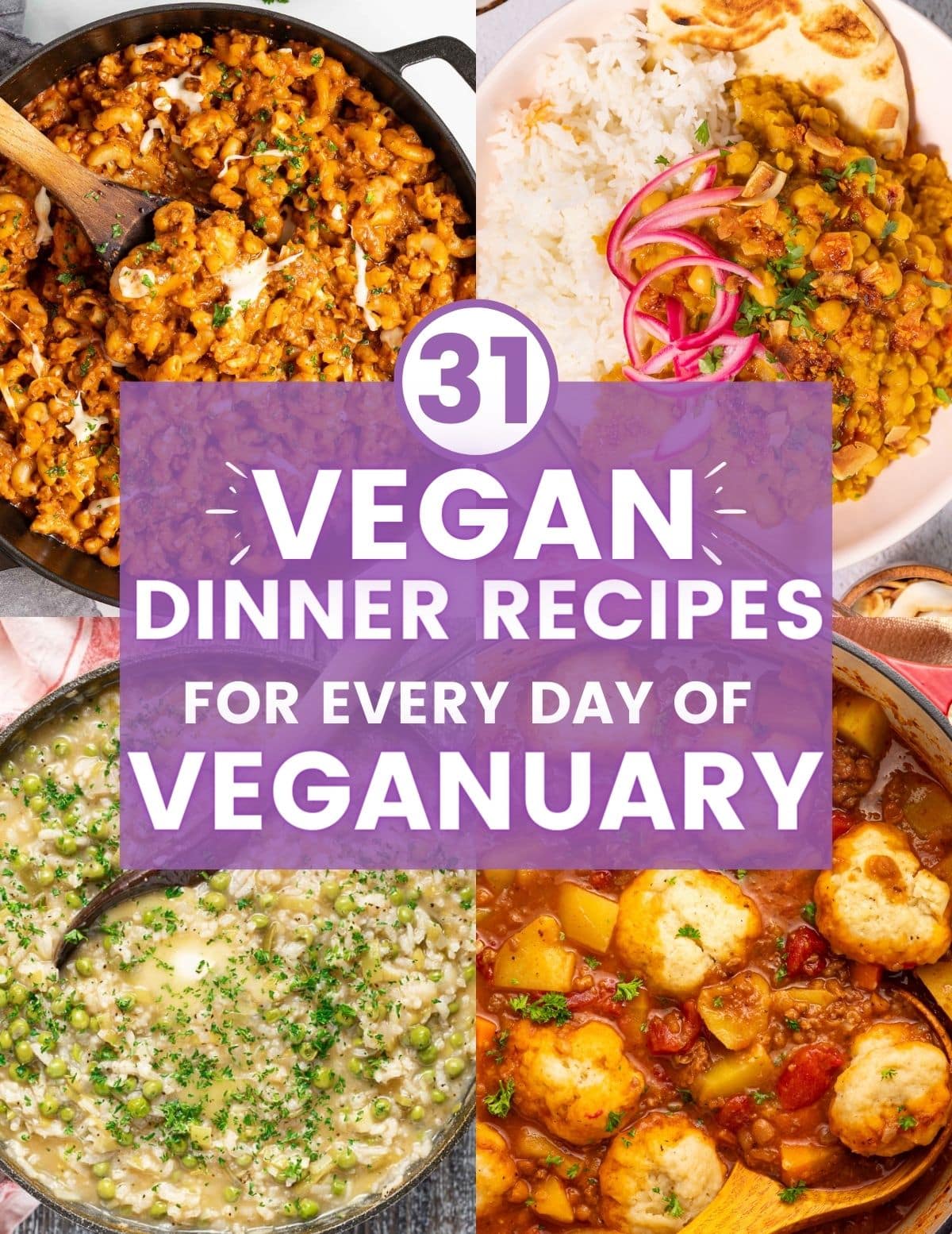 Vegan Dinner Recipes for Veganury
