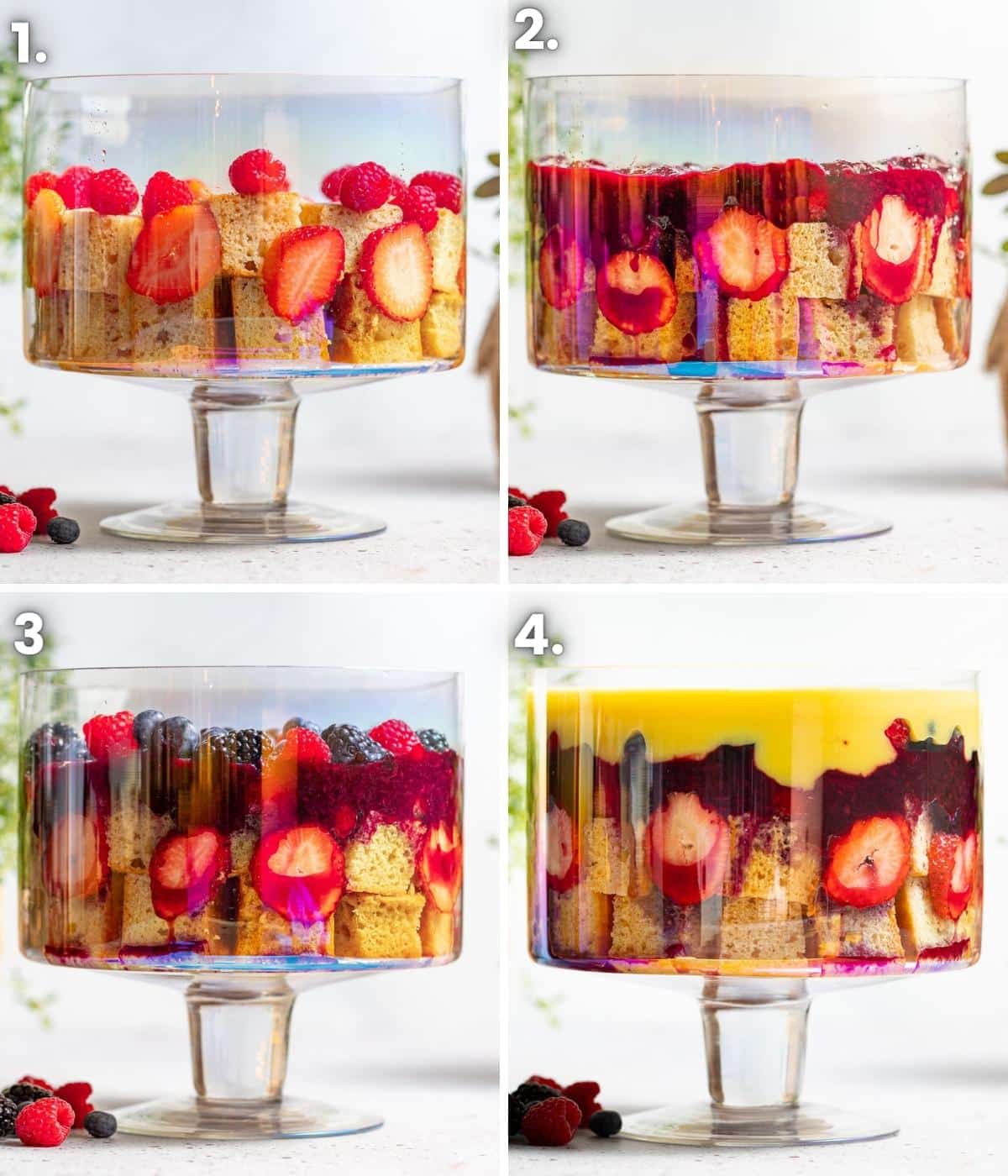 vegan trifle layers step by step