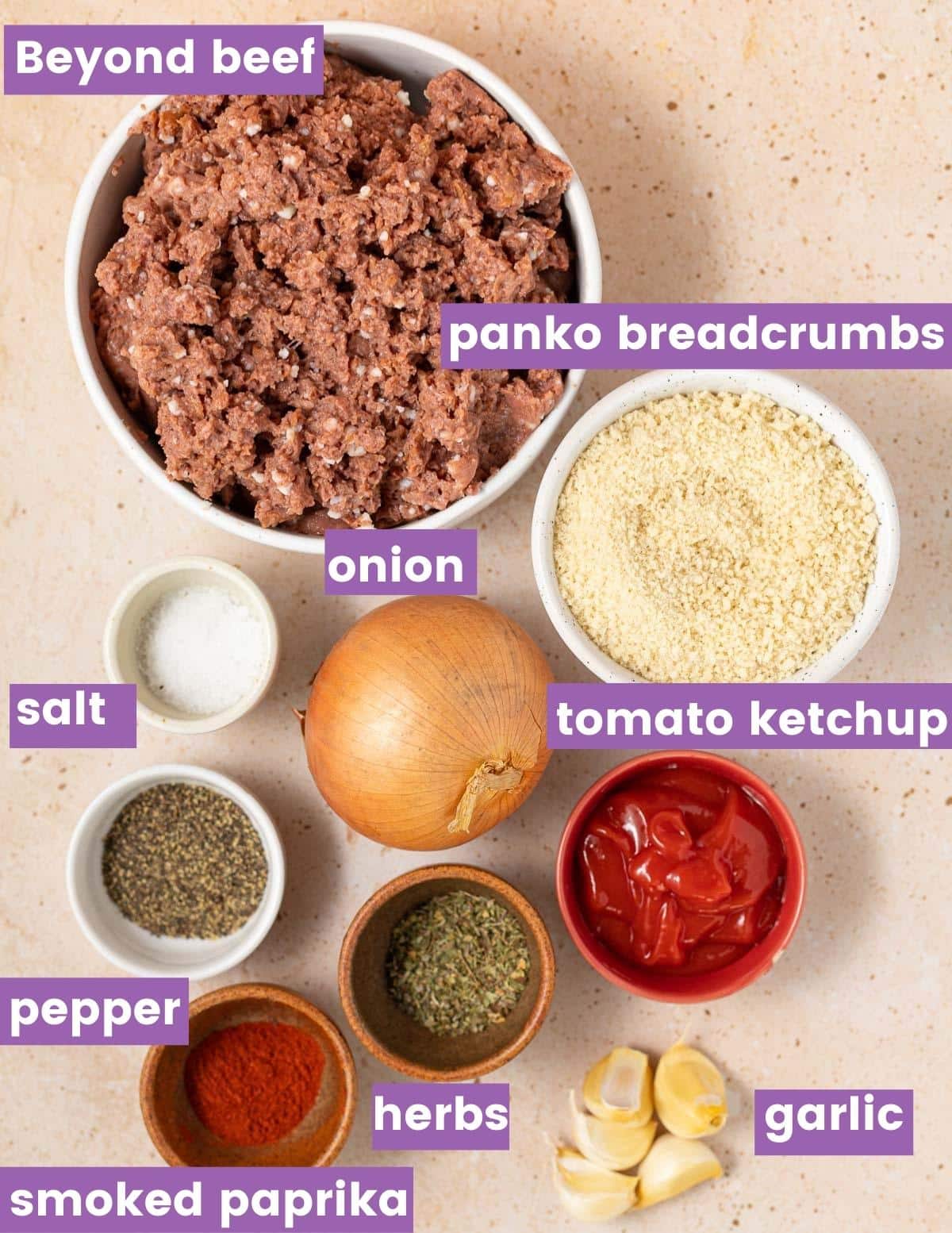ingredients for beyond meat meatloaf as per the written ingredient list 