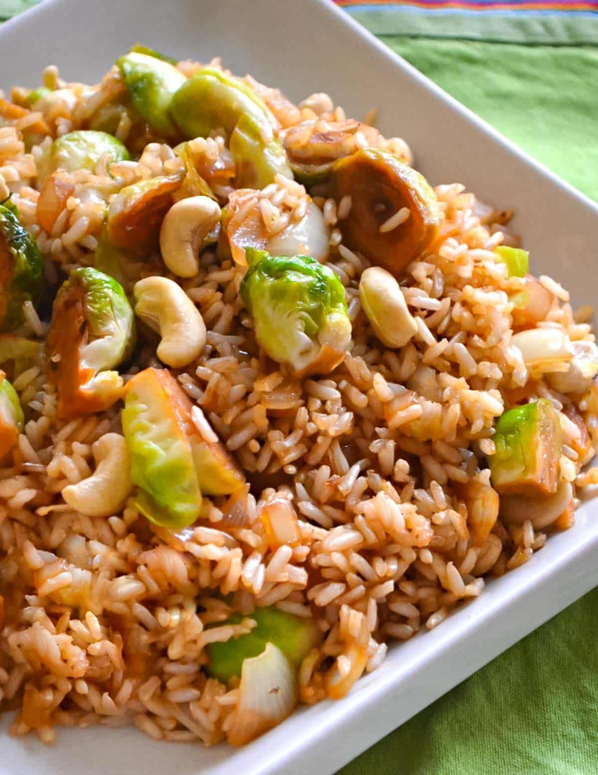 Brussels sprout fried rice