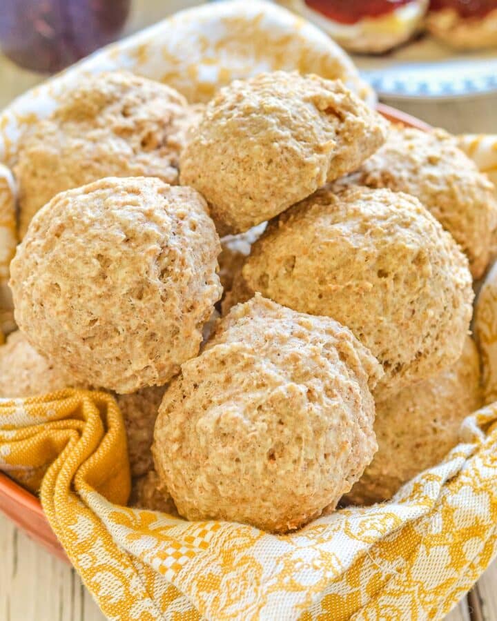 a basket of healthy vegan biscuits
