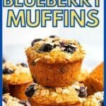 Banana Oatmeal Blueberry Muffins