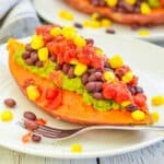 a loaded vegan sweet potato