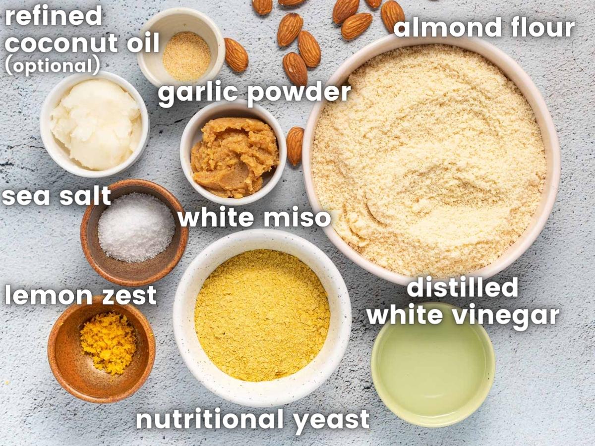 vegan parmesan cheese ingredients