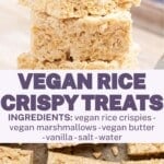 vegan rice crispy treats