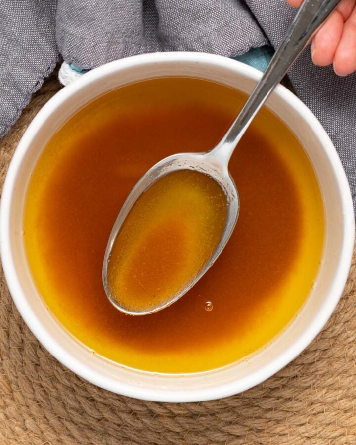 a bowl of vegan brown butter